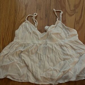 Brandy Melville Cream Sleeveless Top